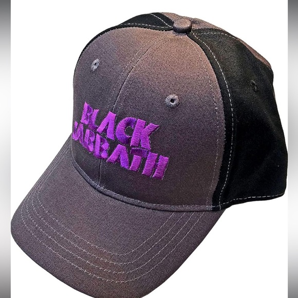 Bravado Other - NWT Black Sabbath Baseball Cap: Charcoal & Black w Purple Embroidered Wavy Logo